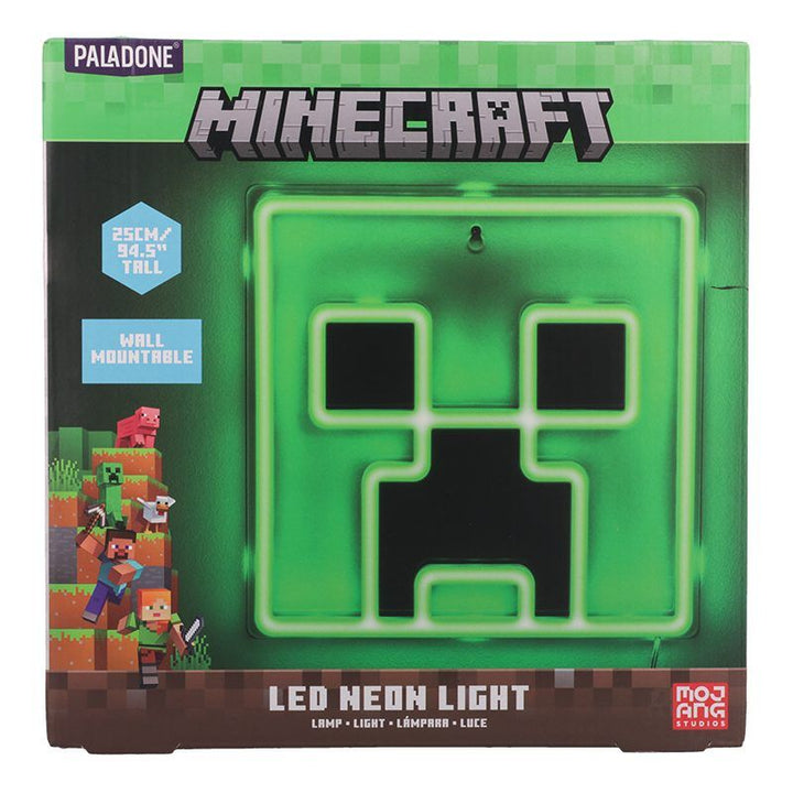 Minecraft Creeper Wall Mountable Neon LED Wall Light