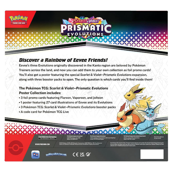 Pokémon TCG: Scarlet & Violet-Prismatic Evolutions Poster Collection