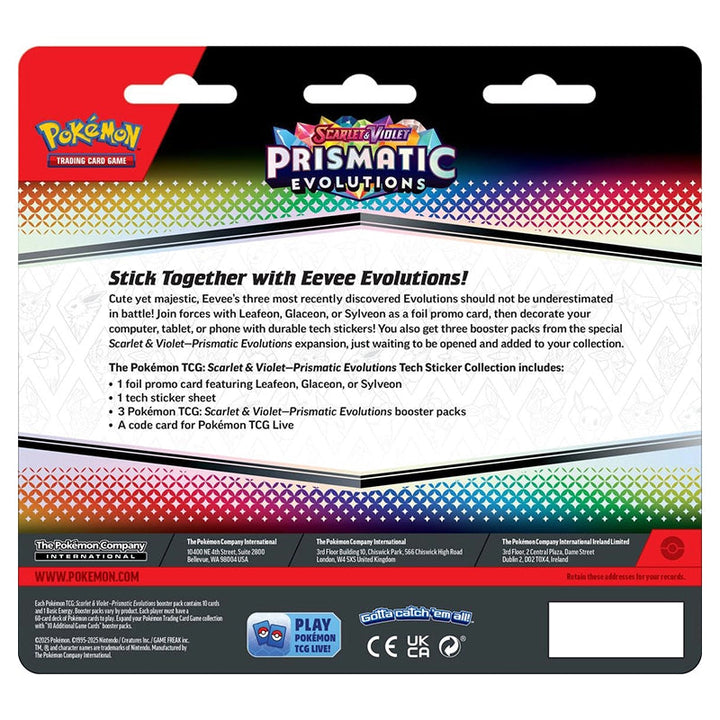 Pokémon TCG: Scarlet & Violet-Prismatic Evolutions Tech Sticker Collection - Sylveon