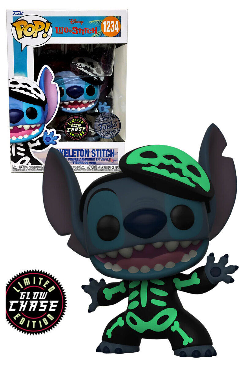 Skeleton Stitch Lilo & Stitch Disney Funko POP! Vinyl Figure *Glow in the Dark Chase