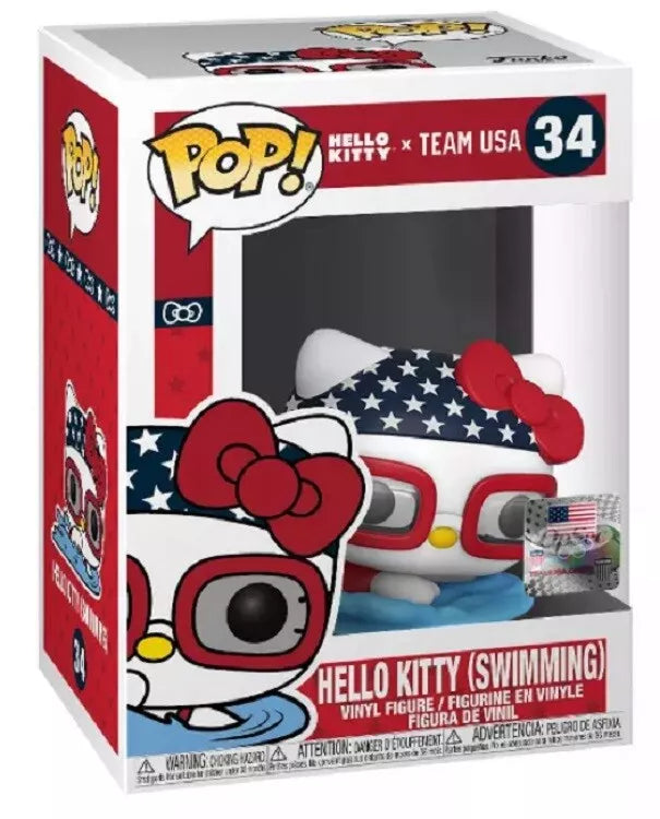 Sanrio Hello Kitty Team USA Swimming Funko Pop! Vinyl Figure