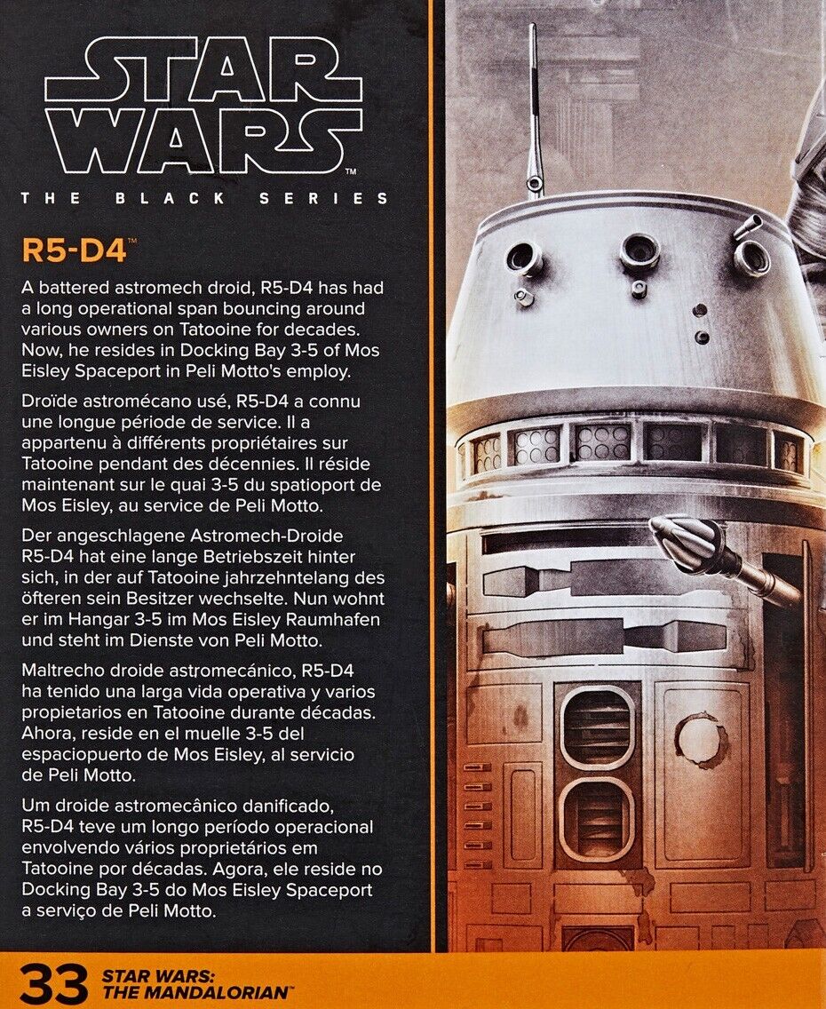 Star Wars The Black Series R5-D4 Astromech Droid 6" Action Figure