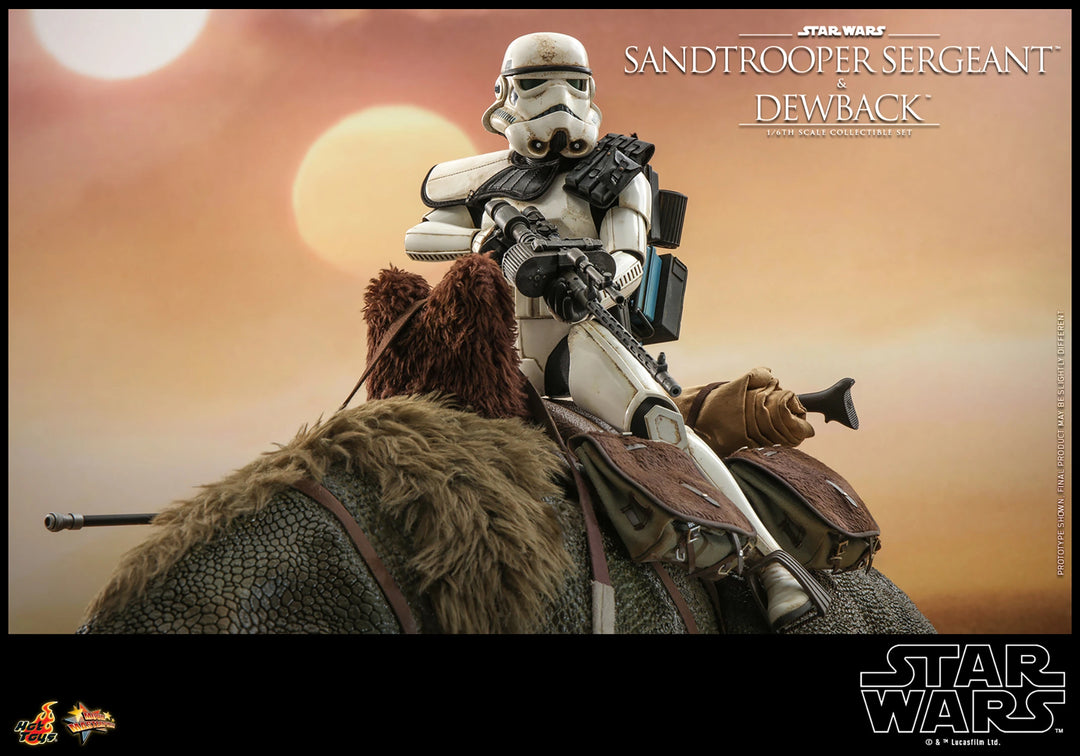 Hot Toys Star Wars A New Hope Sandtrooper Sergeant and Dewback 1/6th Scale Figure