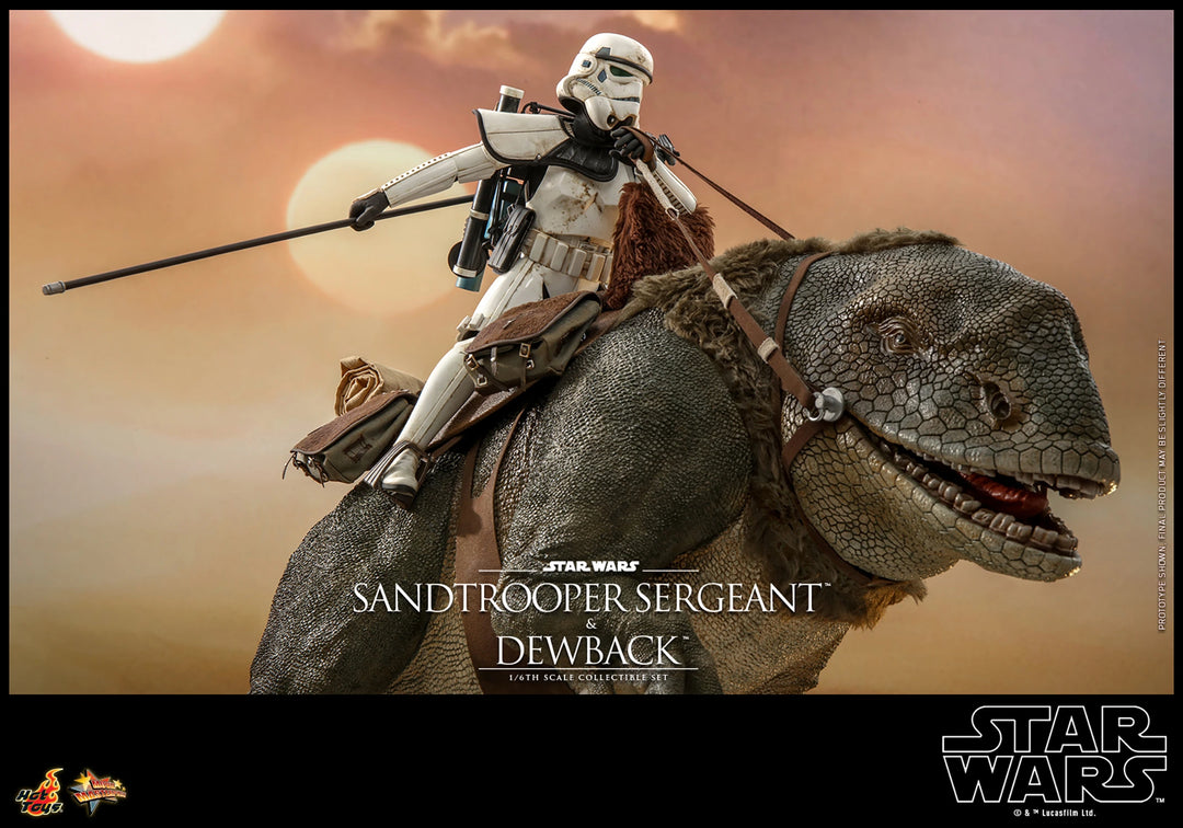 Hot Toys Star Wars A New Hope Sandtrooper Sergeant and Dewback 1/6th Scale Figure