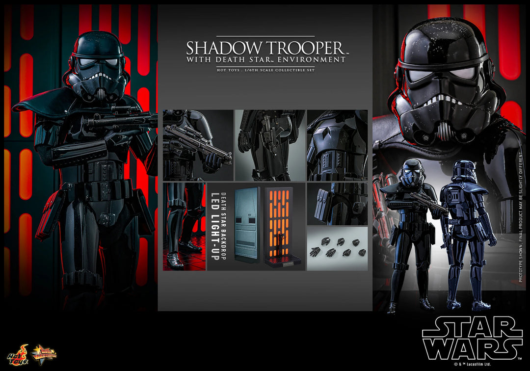 Hot Toys Star Wars Shadow Trooper with Death Star Environment 1/6th Scale Figure