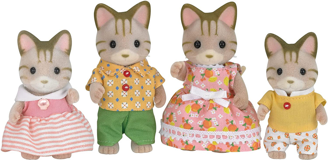 Sylvanian Families Striped Cat Family