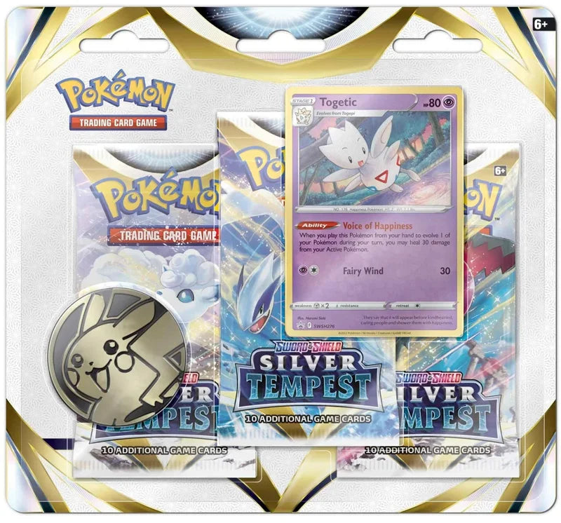 Pokemon TCG: Sword & Shield 12 Silver Tempest 3-Pack Booster - Togetic