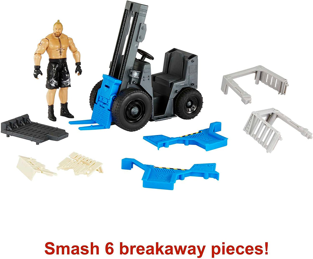 WWE Wrekkin Slam 'N Stack Forklift with Brock Lesnar Figure