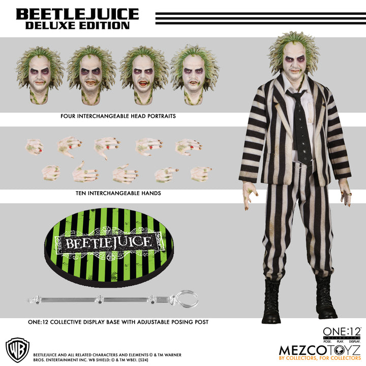 Mezco Beetlejuice (1988) One:12 Collective Beetlejuice Deluxe Edition