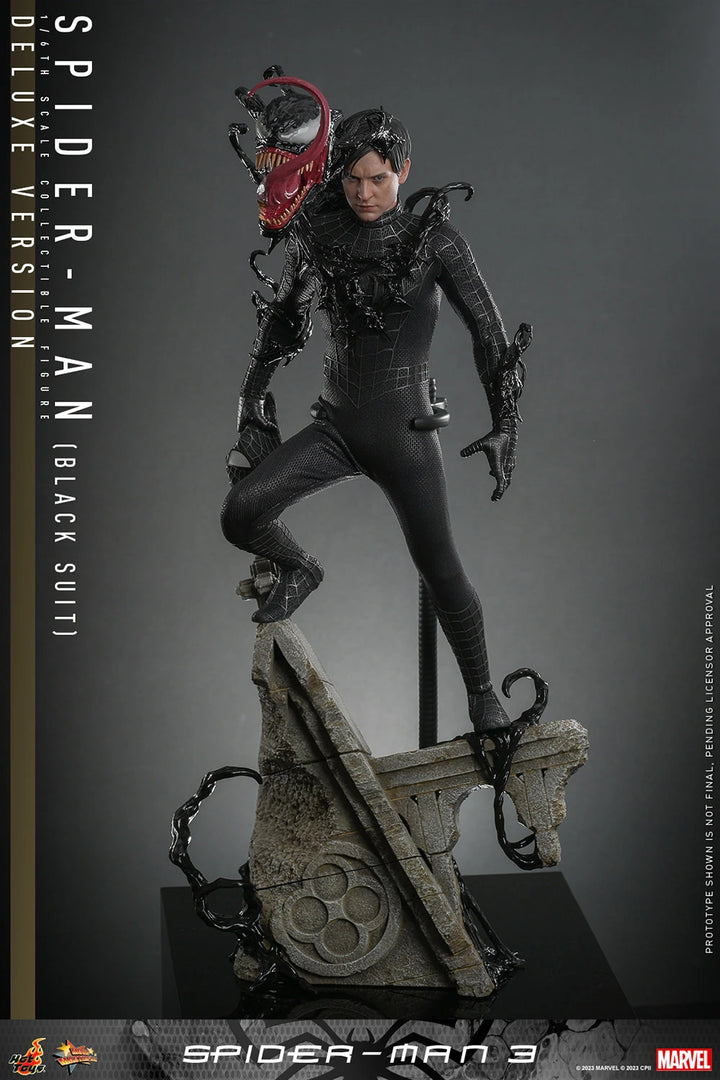 Hot Toys Spider-Man 3 Spider Man Black Suit 1/6th Scale Deluxe Figure