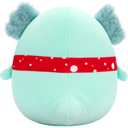 Squishmallows 7.5" Richie The Teal Axolotl With Red Spotted Scarf Holiday Plush