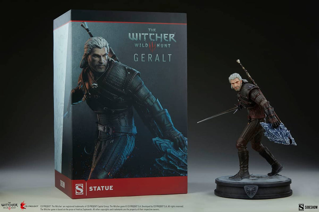 Sideshow Geralt The Witcher 3 Wild Hunt Statue