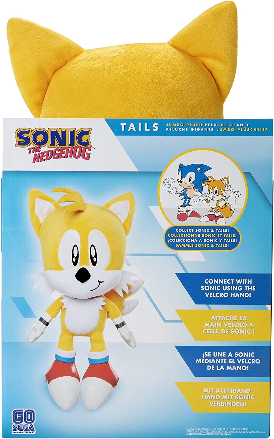 Sonic The Hedgehog Jumbo Tails Plush