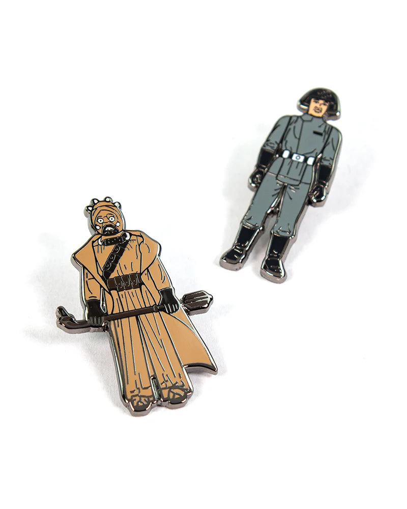 Official Pin Kings Star Wars Enamel Pin Badge Set Tusken Raider and Imperial Death Star Technician