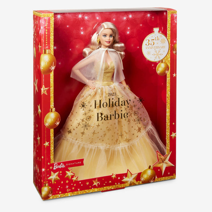 Barbie Signature Doll 35th Anniversary 2023 Holiday Doll Barbie