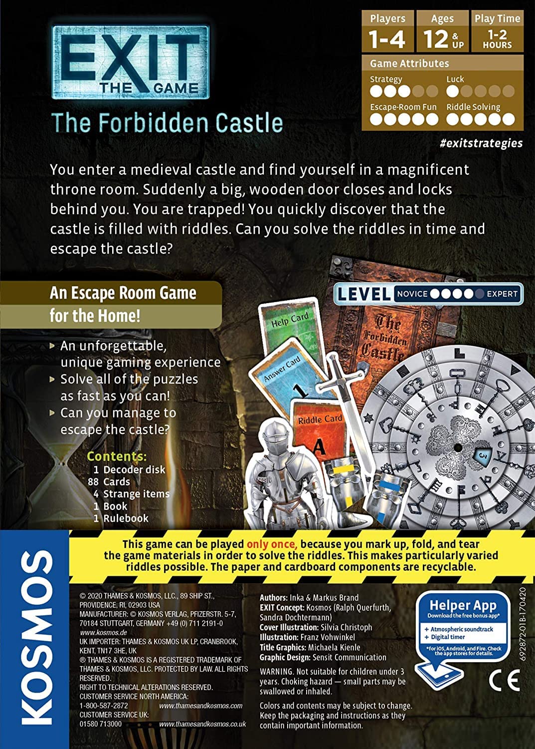 EXIT: The Forbidden Castle Board Game