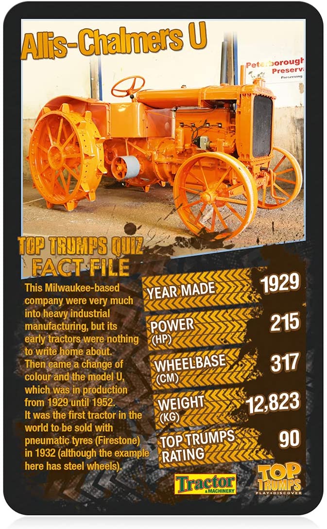 Top Trumps Specials Tractors Card Game