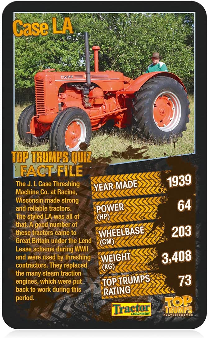 Top Trumps Specials Tractors Card Game