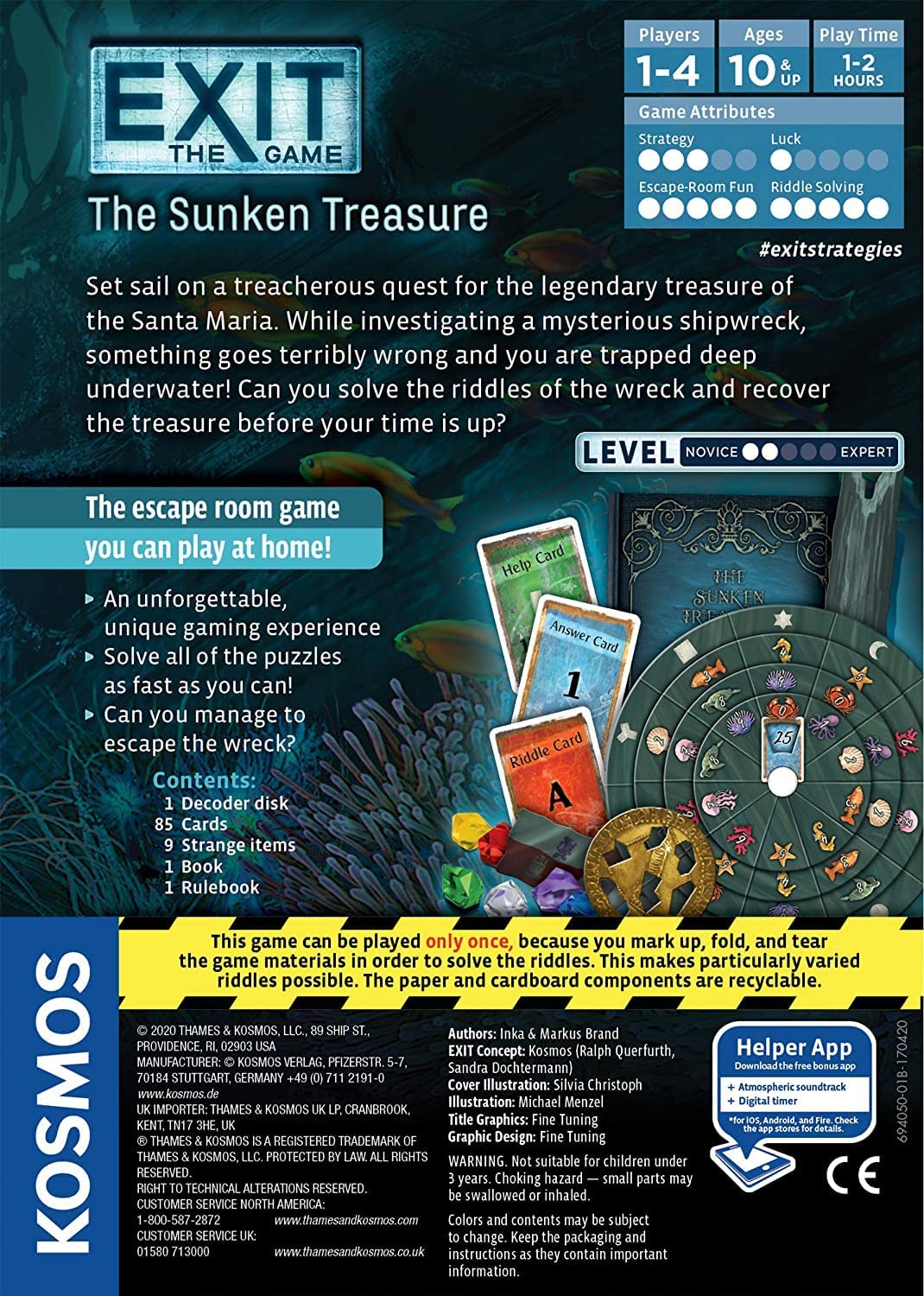 EXIT: The Sunken Treasure Board Game