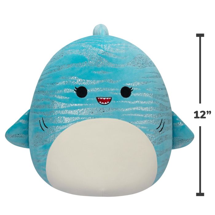 Squishmallows Lamar the Blue Whale Shark 12" Plush