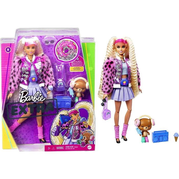 Barbie Extra Blonde Doll with Pigtails & Pet