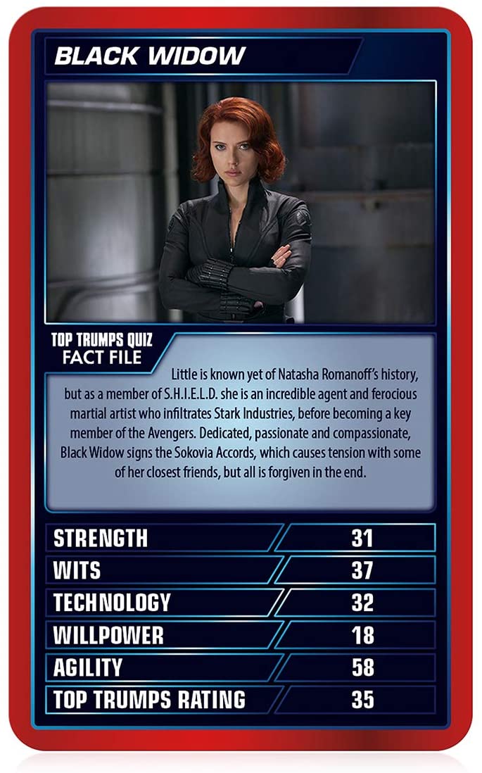 Top Trumps Specials Marvel Cinematic Card Game