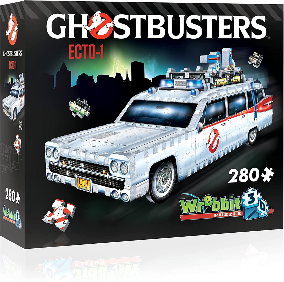 Wrebbit Ghost Busters ECTO-1 Car (280 piece) Puzzle