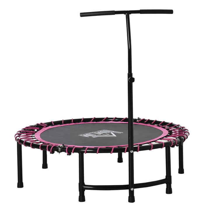 Trampoline With Adjustable Handle (Pink)