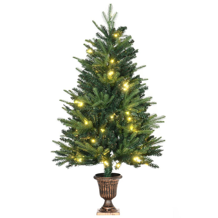 4ft Pre-Lit Christmas Tree with 750 Tips & 80 LED Lights