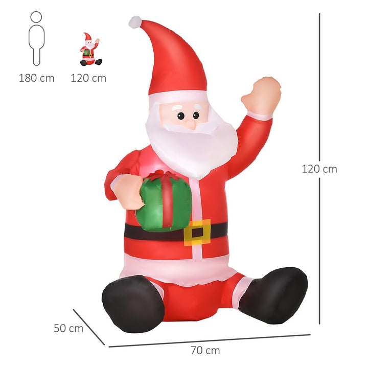 4ft Inflatable LED Santa Claus