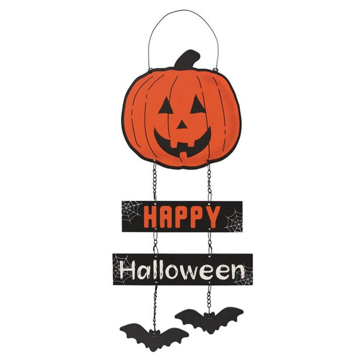 Happy Halloween Pumpkin Chain Sign