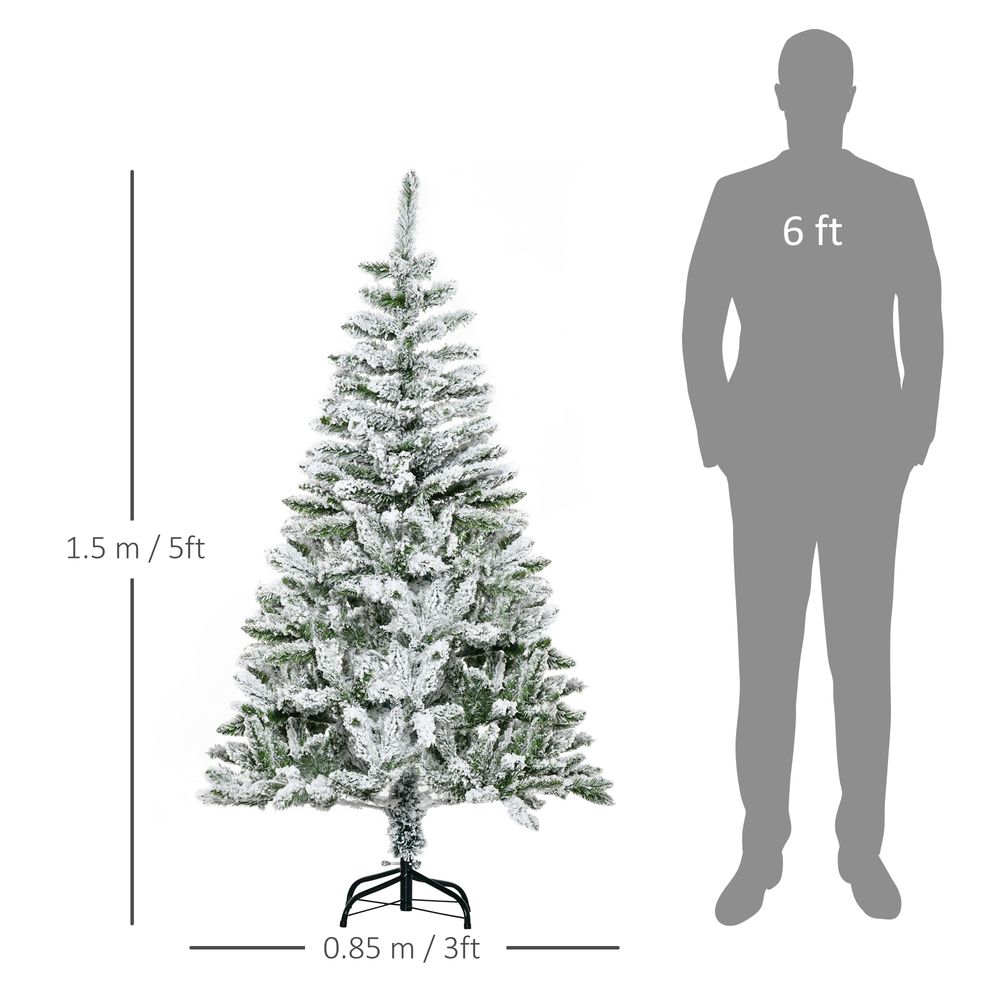 5ft Snow Flocked Artificial Christmas Tree