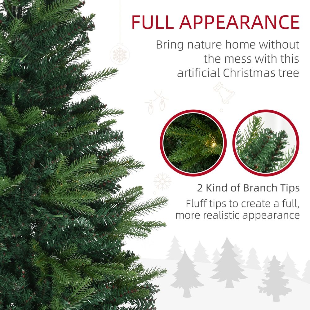 4ft Pre-Lit Christmas Tree with 750 Tips & 80 LED Lights