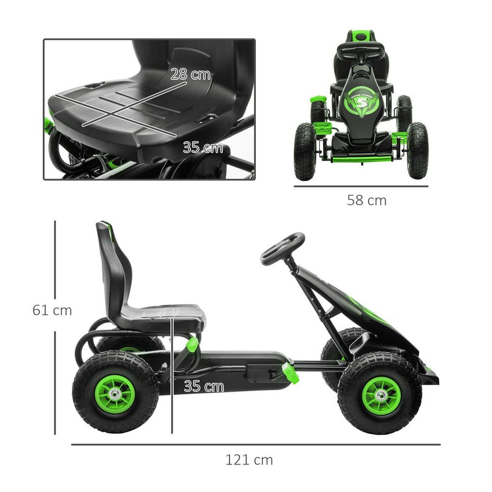 Kids Pedal Go Kart (Green)