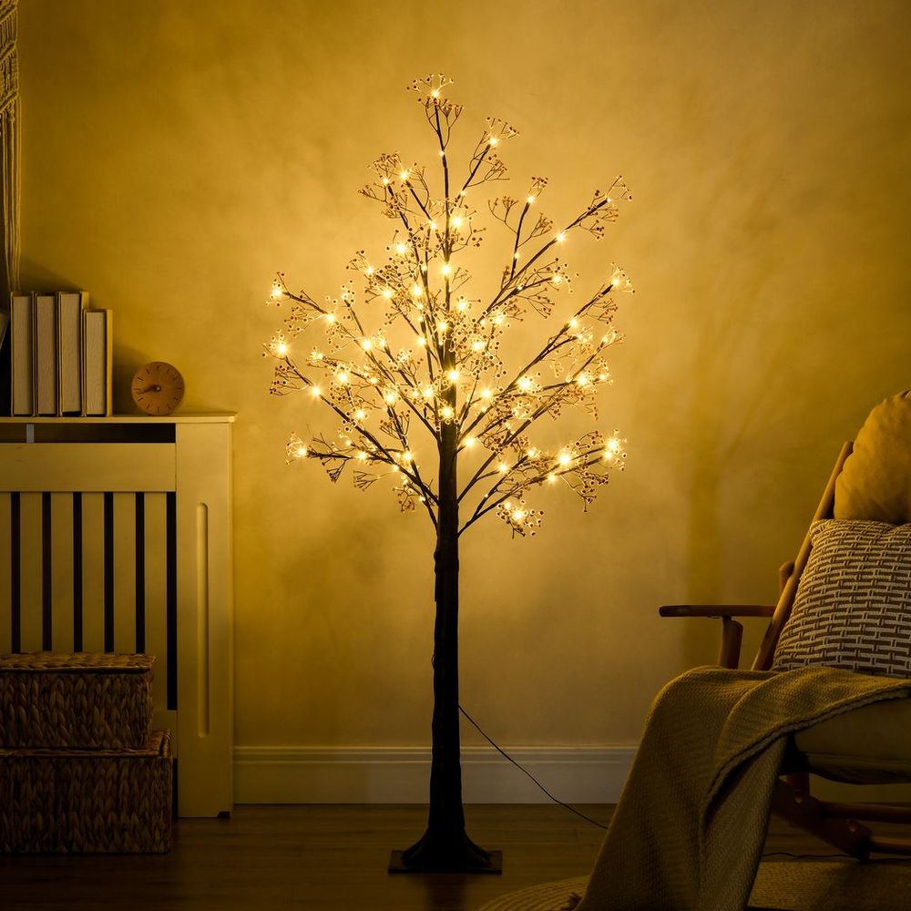 5ft Artificial Tree with Warm White LED Lights