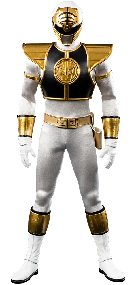 Mighty Morphin Power Rangers FigZero White Ranger 1/6 Scale Figure :PRE-ORDER ETA JUNE-AUGUST