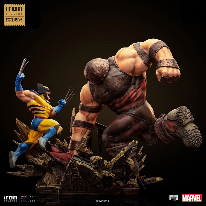 Iron Studios Marvel X-Men 1/10 Scale Wolverine vs Juggernaut Limited Edition Statue Exclusive