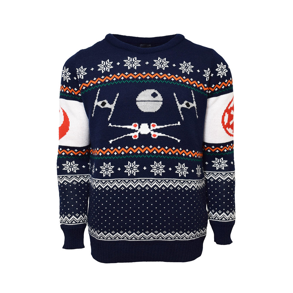 Official Star Wars X-Wing Vs. Tie Fighter Unisex Christmas Jumper