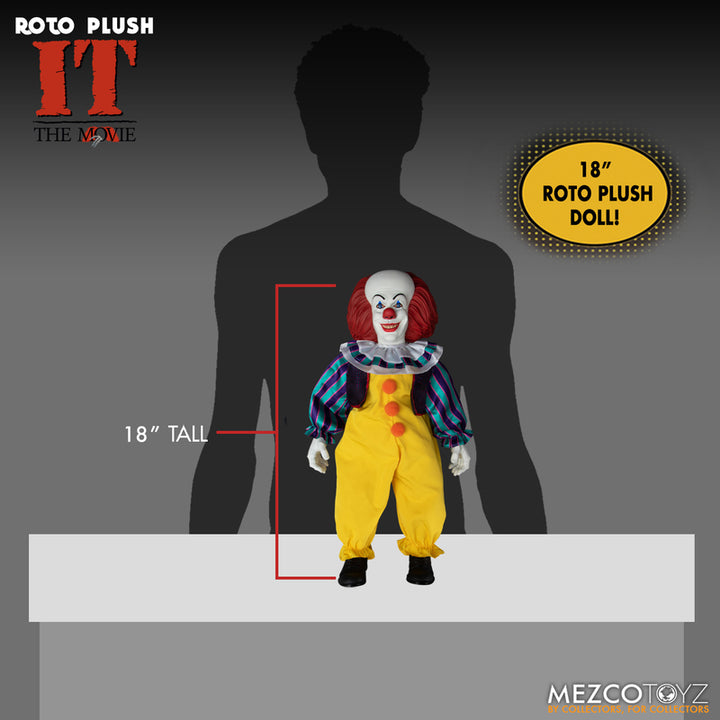 IT (1990) Mezco Designer Series Pennywise Roto Plush Doll