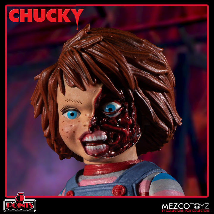 Mezco Child's Play 5 Points Chucky Deluxe Action Figure Set