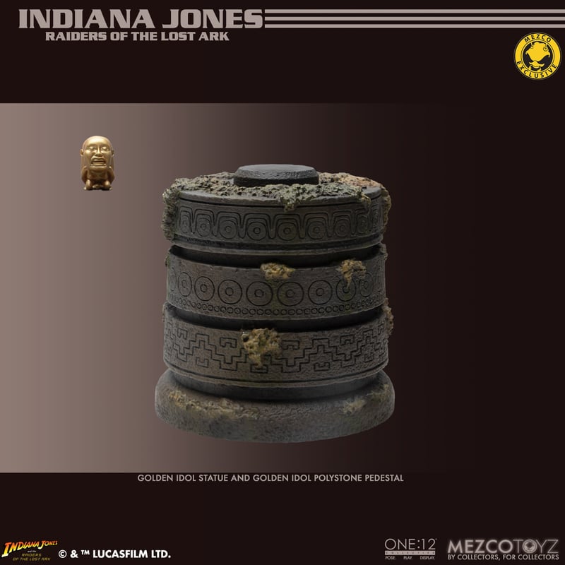 Raiders of the Lost Ark Mezco One:12 Collective Indiana Jones Temple Edition Action Figure