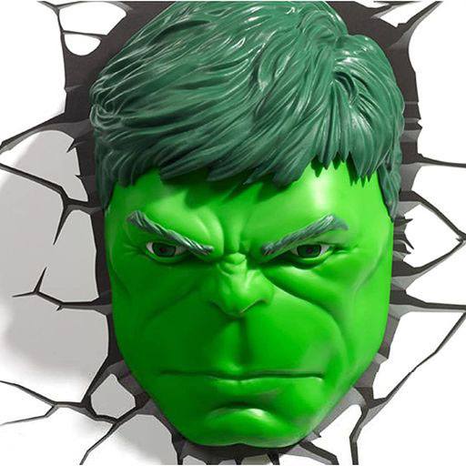 Marvel Hulk Face Wall 3D Deco Light