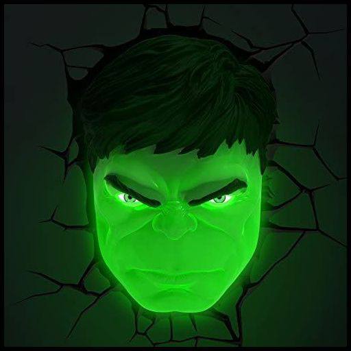 Marvel Hulk Face Wall 3D Deco Light