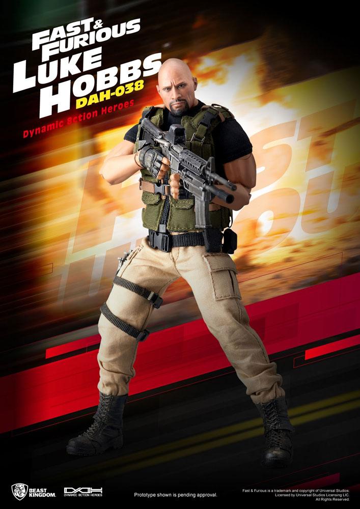 Fast & Furious Dynamic 8ction Heroes Action Figure 1/9 Scale Luke Hobbs