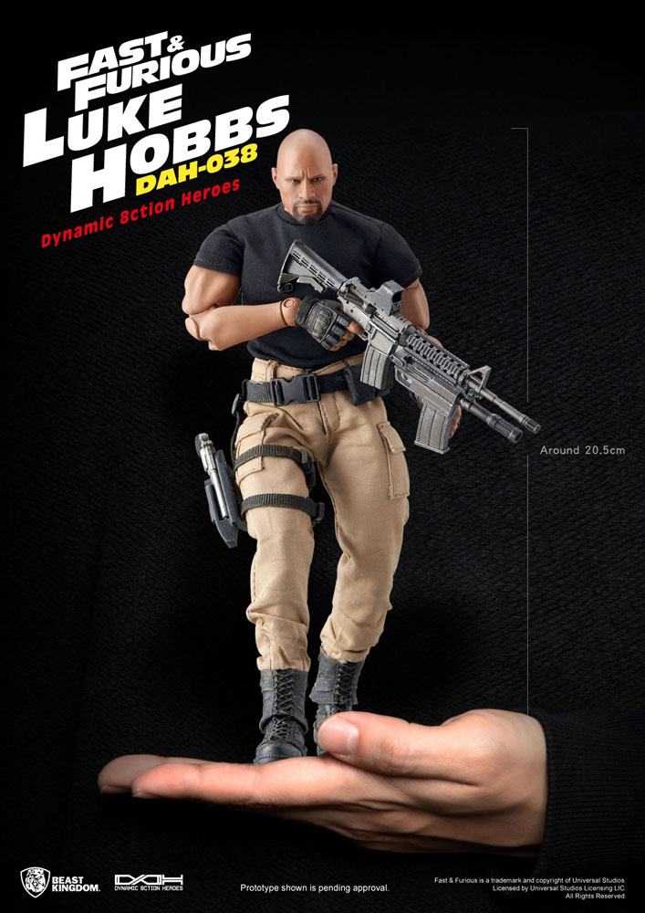 Fast & Furious Dynamic 8ction Heroes Action Figure 1/9 Scale Luke Hobbs