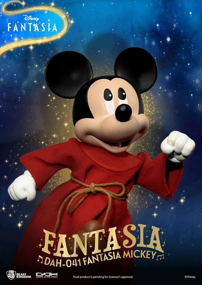 Disney Classic Dynamic 8ction Heroes Action Figure 1/9 Scale Mickey Fantasia