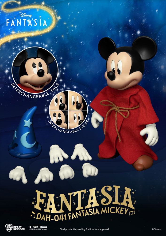 Disney Classic Dynamic 8ction Heroes Action Figure 1/9 Scale Mickey Fantasia