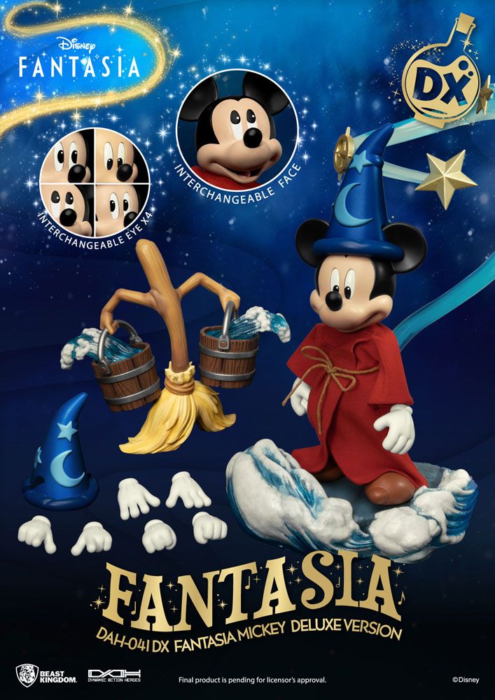 Disney Classic Dynamic 8ction Heroes Action Figure 1/9 Scale Mickey Fantasia Deluxe Version