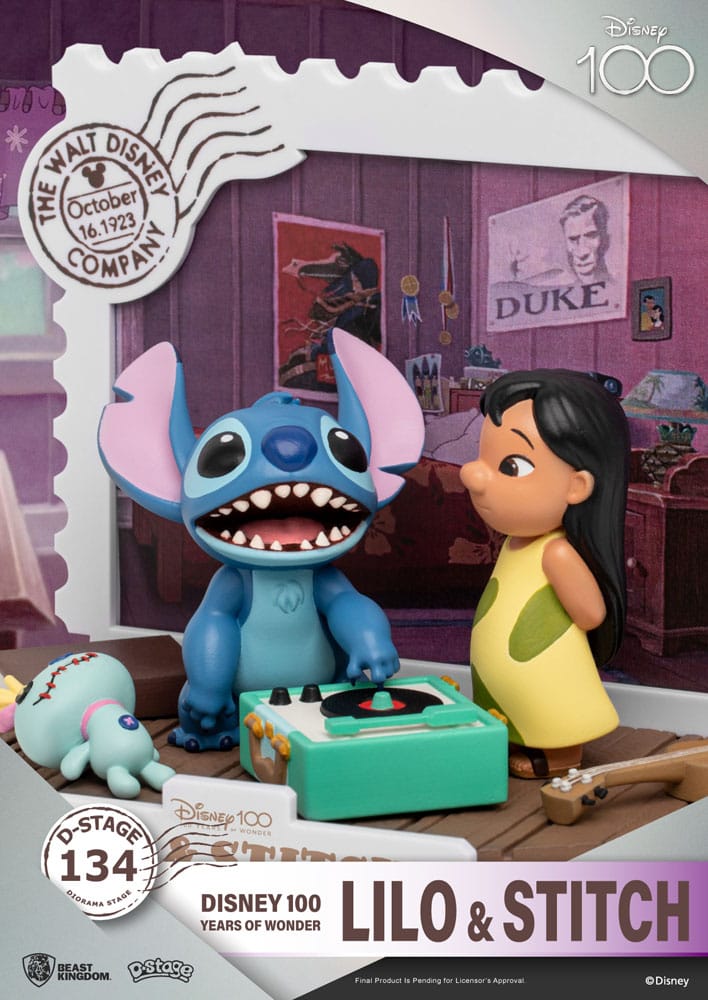 Disney 100 Years of Wonder D-Stage PVC Diorama Lilo & Stitch