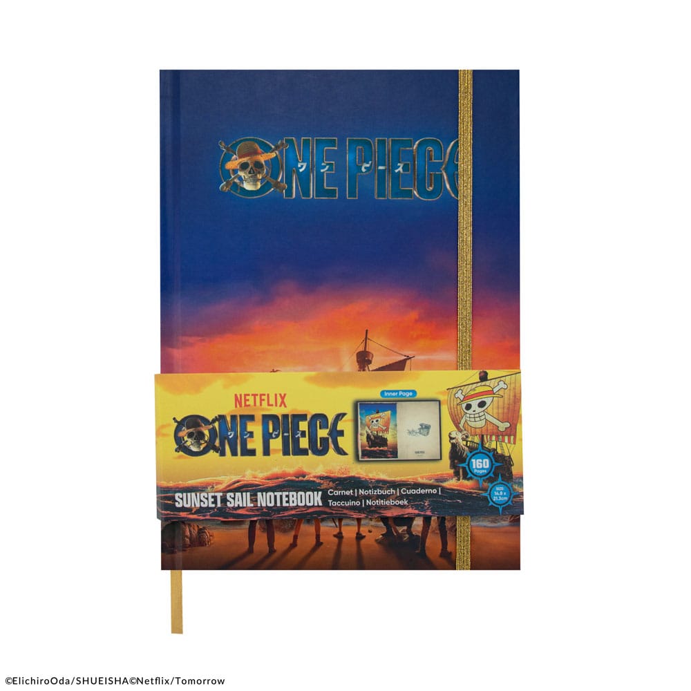 One Piece Sunset Sail Hardcover Notebook